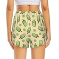 thumbnail image 4 of Goofa Kiwi Ice Cream Printed Women 2 in 1 Running Shorts,Quick Dry Athletic Workout Shorts,High Waisted Athletic Shorts with Liner Pockets-Medium, 4 of 9