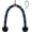 Blue&Black-27'', variant on Deluxe Tricep Rope Pull Down Cable, 27 & 36 Inch Rope Length, Easy to Grip & Non-Slip Cable Attachment for Gym Workout Exercise