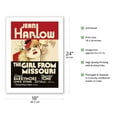 thumbnail image 2 of The Girl from Missouri - Starring Jean Harlow Lionel Barrymore Jean Franchot - Vintage Film Movie Poster c.1934 - Bamboo Fine Art 290gsm Paper Print (Unframed) 18x24in, 2 of 4