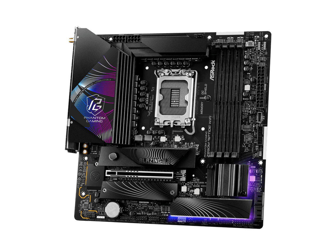 ASRock Z890M Riptide WiFi LGA 1851 Intel Z890 SATA 6Gb/s Micro ATX Motherboard