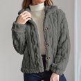 thumbnail image 2 of Double Faced Stand Collar Reversible Short Coat Winter Warm Soft Outerwear Casual Trench Style Jacket for Women, 2 of 8