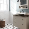 thumbnail image 4 of KRAUS Natura™ 19 3/5-inch White Matte Solid Surface Rectangular Bathroom Vessel Sink and Matte Black Arlo™ Faucet Combo Set with Pop-Up Drain, 4 of 9