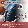 thumbnail image 2 of 1 Juego de Cableado de Zócalo de Luz de Reversa para Toyota Rav4 Prius Prime 2013-2018 No.8161512590 Conector de Bombilla de Luz de Aclaramiento, 2 of 7