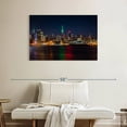 thumbnail image 2 of Elephant Stock Nyc Usa Skyline Wall Art - Horizontal Canvas Wall Art - Living Room Wall Decor - City Canvas - Orange And Blue Decor - 39" x 26", 2 of 8