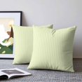 thumbnail image 2 of Pillow Covers 16x16 Set of 2, Yellow White Stripe Throw Pillow Covers Decorative Couch Cushion Cover, Modern Minimalist Geometric Striped Microfiber Soft Pillowcases for Bedroom Living Room Sofa, 2 of 9