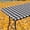 Black and White, variant on Rectangle Picnic Table Cloth, Elastic Waterproof Fitted Vinyl Tablecloths, Flannel Backed Buffalo Plaid Table Covers for Dining, Camping, Outdoor (White and Aqua, 30" x 60")