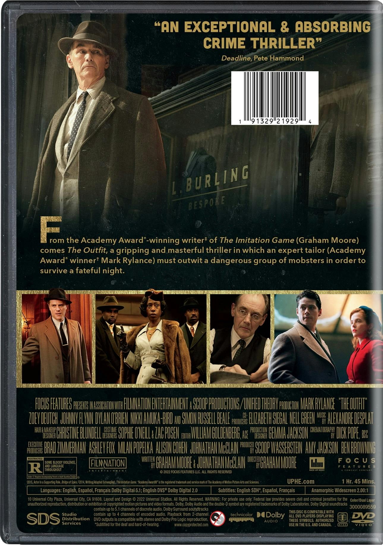 The Outfit DVD: Action-packed crime thriller Cameroon Ubuy