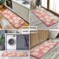 thumbnail image 6 of Pink Daisy Flower Yellow Centers Pattern Kitchen Rug Mat,Kitchen Runner Rugs Non Skid Washable,Decorative Kitchen Floor Mats for Kitchen,Sink,Laundry,17"x47.2", 6 of 7