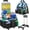 Black & Blue, variant on Large Rolling Cleaning Caddy Bag with Detachable Trolley & Shoulder Straps