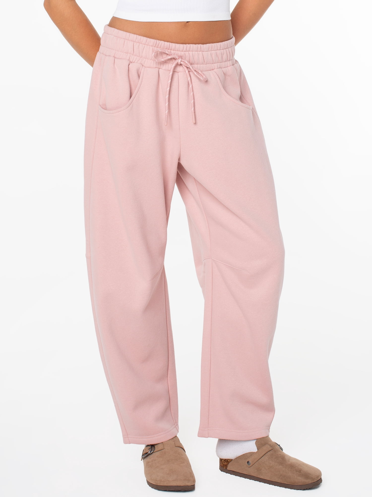 Celebrity Pink Women's and Women's Plus Fleece Barrel Sweatpant, Sizes XS-4X