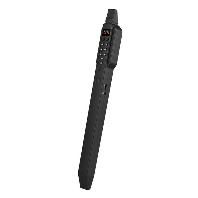 TFixol Compact Bluetooth Digital Wind Instrument with 10 Tones, Headphone/Speaker Support, and App Connectivity - Black DC02 (Built-in Battery)