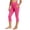 Hot Pink, variant on Girls Cropped Legging Pants High Waist Stretchy Yoga Leggings Casual Slim Base Layers Trousers with Pockets Gray 10-11 Years