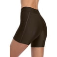thumbnail image 4 of Alove Women's High Waist Solid Boyleg Swim Bottom With Pockets Stretch Board Shorts, 4 of 5