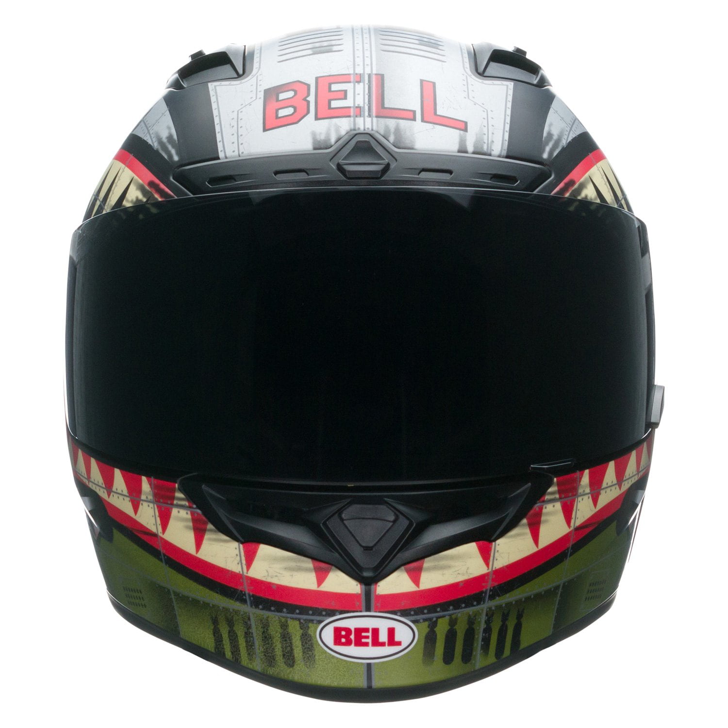 Bell Qualifier DLX MIPS Matte Devil May Care Motorcycle Helmet Green/Gray