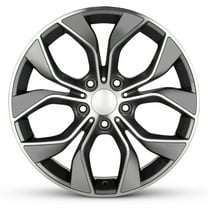 For 2015-2018 BMW X4 18 Inch Machined Face Gun Metal Rim - OE Direct Replacement - Road Ready Car Wheel