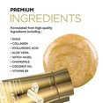 thumbnail image 5 of AZURE 24K Gold Firming Peel Off Mask – Exfoliates Blackheads, Dirt & Oils | Lifting, Illuminating & Revitalizing | Reduces Wrinkles, Fine Lines & Acne Scars | Made in Korea - 150mL, 5 of 7