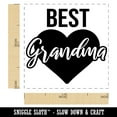 thumbnail image 2 of Best Grandma in Heart Grandparent's Day Self-Inking Rubber Stamp Ink Stamper - Black Ink - Small 1 Inch, 2 of 7