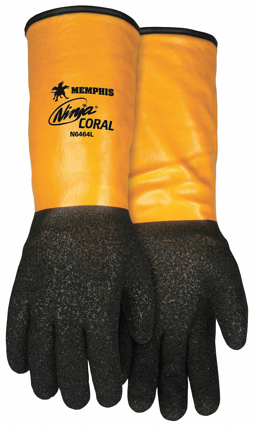 MCR Safety MCR SAFETY Cut Resistant Gloves,A4,M,Yellow/Blk,PR N6464M