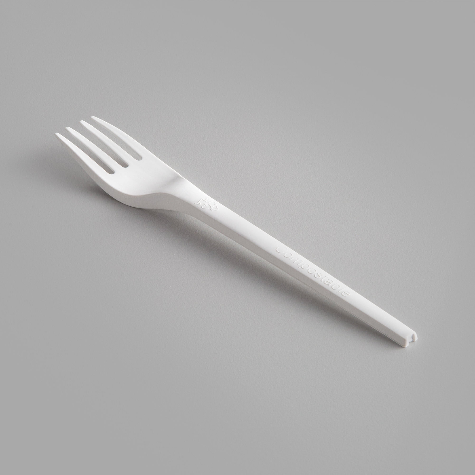 Eco-Friendly White Plastic Forks Biodegradable Cutlery Value Pack by Avant Grub 