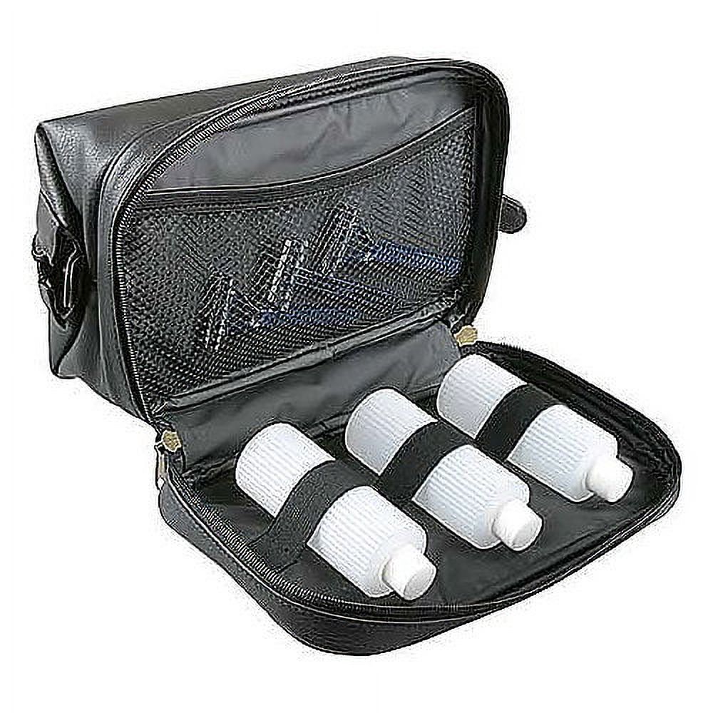 Jumbo Leatherette Framed Travel Kit with Top Zip Opening and Zip-Around Bottom for Bonus Travel Items - image 3 of 3