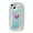 Holographic Heart2, variant on Holographic Heart Phone Case Compatible with iPhone 14, Arc Shaped Cool Laser 3D Small Deformed Love Heart Sparkly Phone Cover for Women Girls