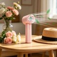 thumbnail image 3 of High Speed Handheld Turbo Fan, USB Rechargeable Portable Mini Fan With 199 Wind Speed LED Display Cooling Device, For Travel Outdoor Office Gym Summer Heat Relief Users, 3 of 7