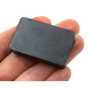 Ceramic Magnet - 1 x 1.5 x 0.4 - Rectangle - Strong Magnet, Great for Physics Experiments, Crafts, or as Refrigerator Magnets - Eisco Labs
