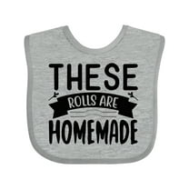 Inktastic Thanksgiving These Rolls Are Homemade Boys or Girls Baby Bib