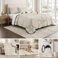 thumbnail image 6 of Quilts Twin XL Size, Vintage Ivory Starfish Soft Comforter Bedding Set for Bed, Summer Coastal Beach Marine Life Lightweight Quilted Bedspread with Pillow Cover(2 Pieces) for All Season, 68x98 Inch, 6 of 9