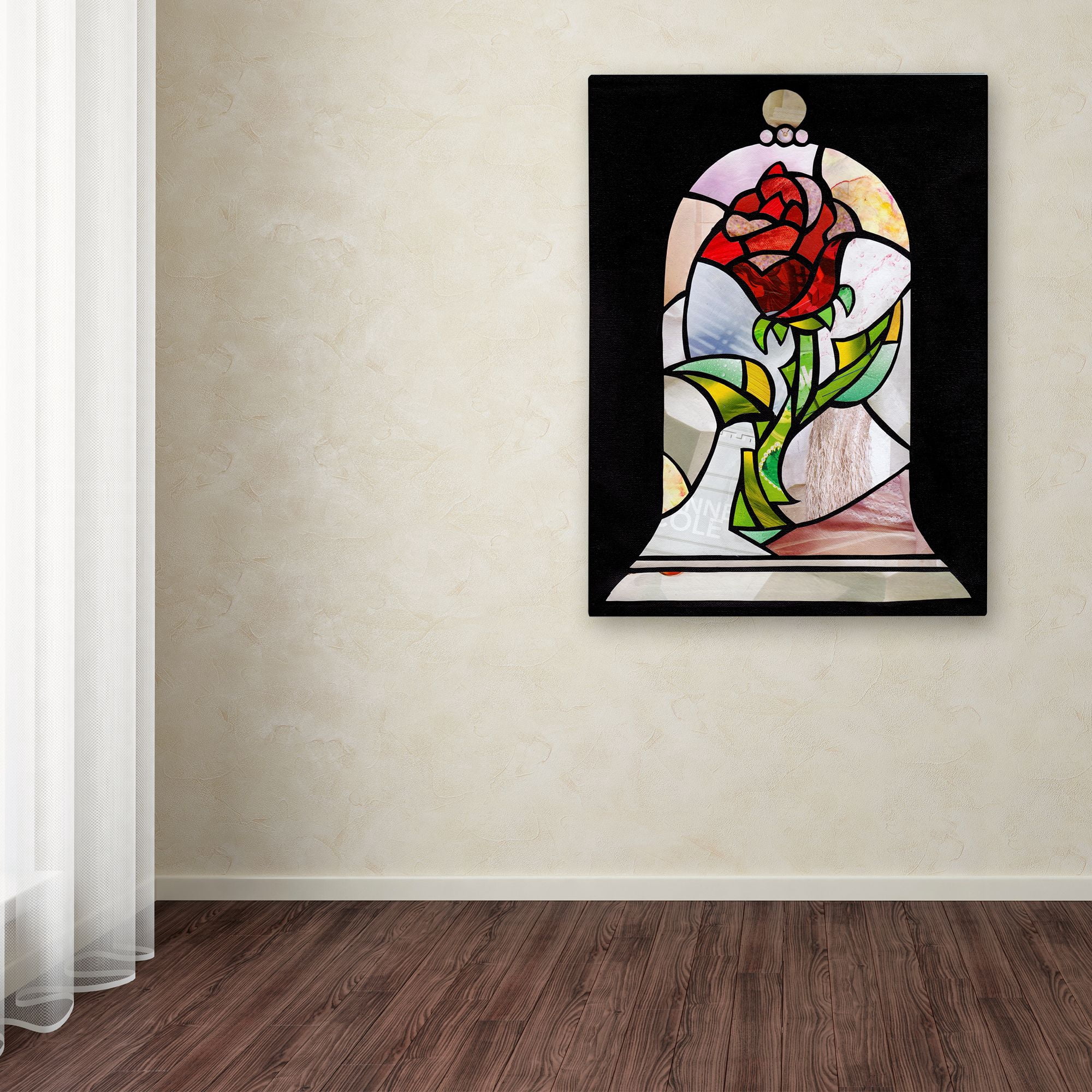 Trademark Fine Art 'Beauty Rose' Canvas Art by Artpoptart