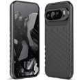 thumbnail image 1 of KOMI for Pixel 6A Case: Shock Absorption Anti Scratch Heavy Duty Durable Drop Protection Cell Phone Cover for Google Pixel 6A (LT Black), 1 of 5