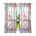 thumbnail image 6 of Yayeee Window Curtains Set of 2 for Living Room Light Filtering 63"x42", Art Pattern, 6 of 7