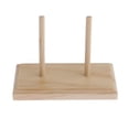 thumbnail image 3 of GUOOL 2 Spool Unpainted Wood Bobbin Thread Rack Organizer Thread Holder Storage Sewing, 3 of 6