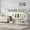 Off White, variant on Queen Size Loft Bed with L-Shaped Desk and USB, Metal Loft Bed with Wardrobe and Adjustable Shelf, High Loft Bed with LED for Teens Adults, White