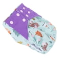 thumbnail image 4 of Pañal de tela reutilizable con bolsillo para bebé, pañal infantil lavable impreso, tamaño ajustable, NappyBear Fox, 4 of 9