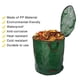 thumbnail image 3 of Heavy Duty Garden Waste Bag Reusable Industrial Fabric Leaf Sack With Handles And Lid, 3 of 5