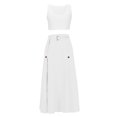 thumbnail image 3 of Qiopertar Robe d'Été Unie Sans Manches Col Rond en Solde Livraison Gratuite à Moins de 5$ jusqu'à 90 % de Réduction, 3 of 5