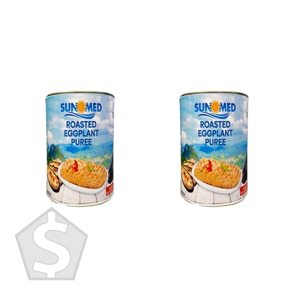 Sun Purée d'Aubergines Rôties Med, 4,25 kg - Lot de 2