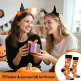 Funny Halloween Socks for Women & Teen Girls - Ghost Spooky Fun Cute ...