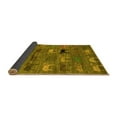 thumbnail image 2 of Ahgly Company Indoor Square Abstract Yellow Modern Area Rugs, 4' Square, 2 of 4