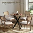 thumbnail image 4 of JESTOP 31.5" Small Round Dining Table, Kitchen Dinner Table, Industrial Mid Century Modern Dining Room Desk for Kitchen, Apartment, Parlor, 4 of 8