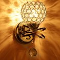 thumbnail image 3 of SPRING PARK Modern Crystal Shape Wall Light Sconce Bedroom Lampshade Lamp Mount Home Decor, 3 of 7