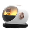 thumbnail image 4 of Humidificador portátil mini, 280 ml, 5 V CC/1,0 A, con apagado automático, atomización, para oficina, dormitorio, color blanco, recarga de 1200 mAh., 4 of 14