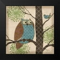 thumbnail image 2 of Brent, Paul 12x12 Black Modern Framed Museum Art Print Titled - Fantasy Owls II, 2 of 5