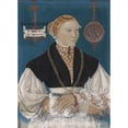 thumbnail image 2 of Hans Hug Kluber 14x18 Black Ornate Wood Framed Double Matted Museum Art Print Titled - Portrait of Barbara Meyer to the Arrow, Wife of Hans Rispach (1552), 2 of 5