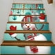 thumbnail image 1 of Pegatinas navideñas para escaleras, decoración impermeable de muñeco de nieve 3D para decoración familiar, 1 of 3