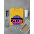thumbnail image 3 of Coming Out Club Bubblegum Text T-Shirt Men -Smartprints Designs, Male Small, 3 of 4