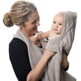 thumbnail image 1 of Toalla de baño para bebé, delantal con capucha de algodón peinado, capa, toalla para niños, toalla absorbente con capucha, toalla suave para bebé, regalo para recién nacido, 90*90cm, 1 of 1