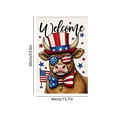 thumbnail image 4 of AZXY 4th of July Garden Flag 15.7x23.6 Inch Double Sided Patriotic Cow Welcome Outdoor Yard Decorations, 4 of 7