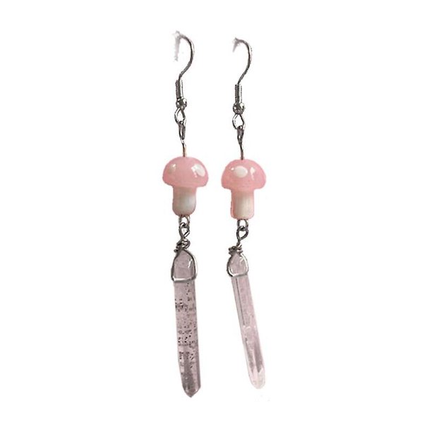 Colgante de seta, pendientes colgantes, dije de cuarzo para decoración de mujeres y niñas